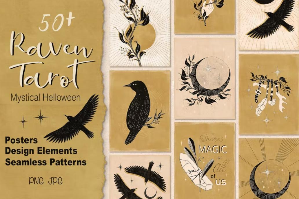 50 Mystical Tarot Card Elements