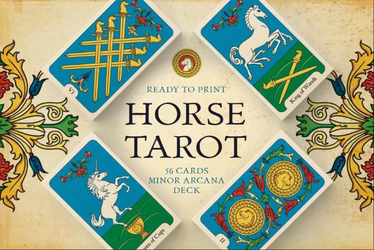 56 Horse Torat Card Design Elements