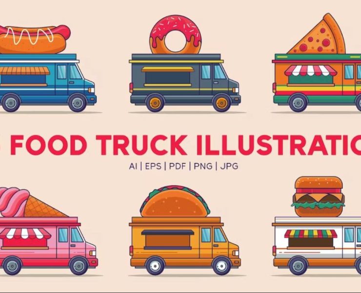 Food Truck Illustrations