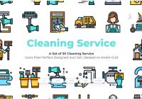 Cleaning Services Icons Set