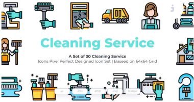 Cleaning Services Icons Set