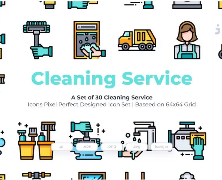 15+ Cleaning Services Icons FREE Download