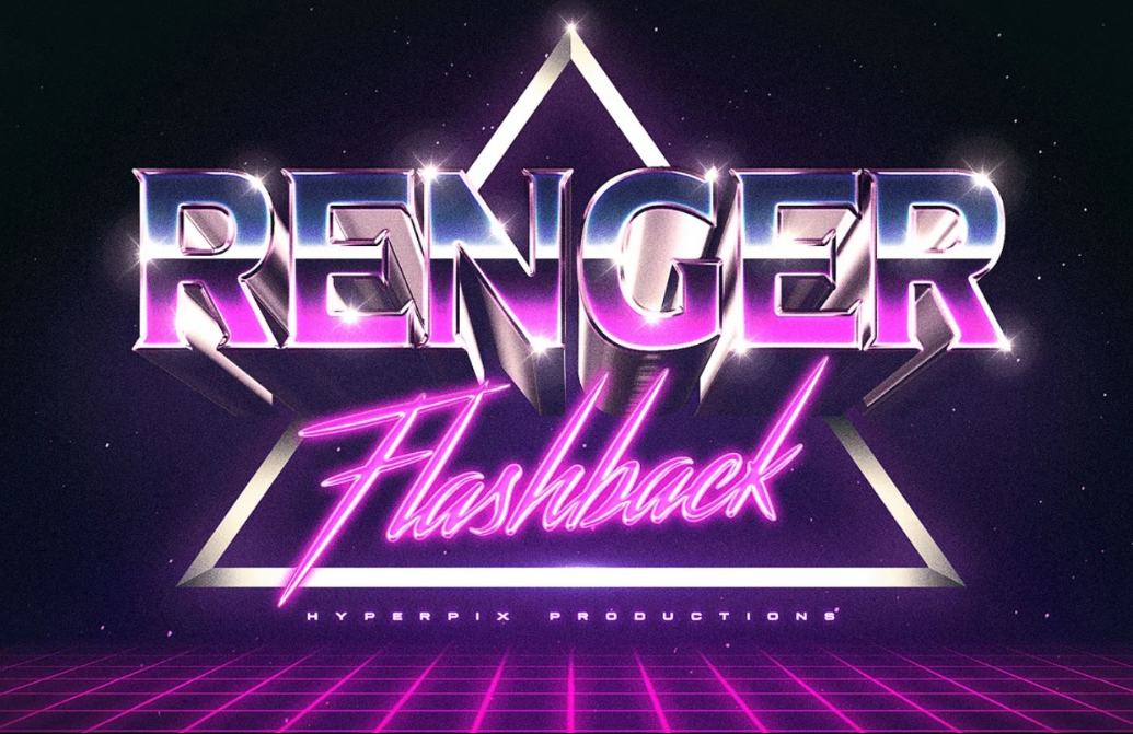 80s Retro Text Stykes