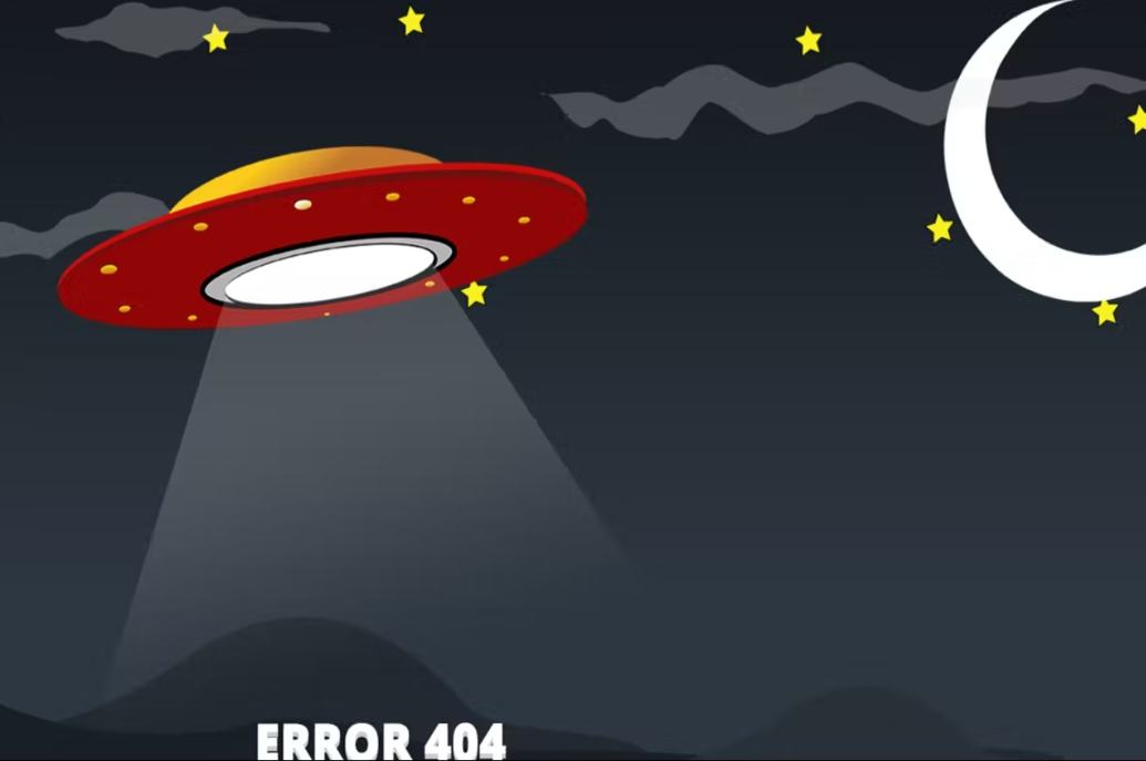 Animated 404 Page Design