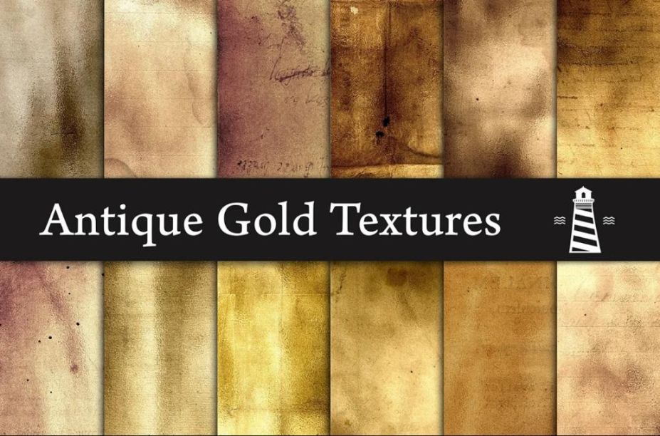 Antique Golden Textures Set