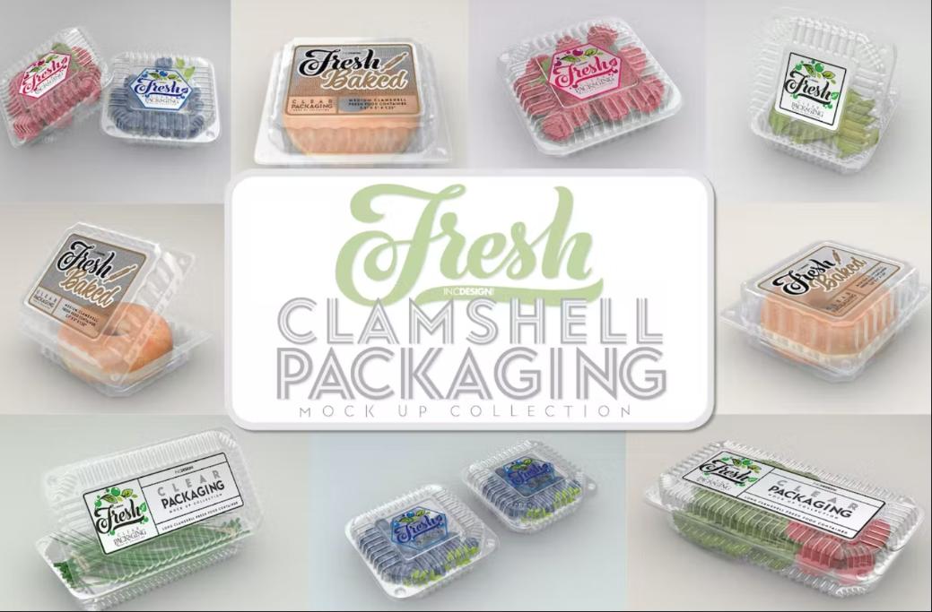 Clamshell Packaging Mockup Collection