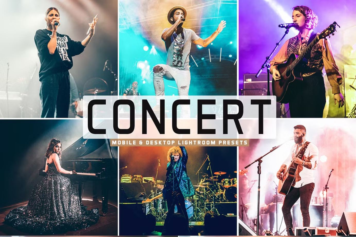 Concert photos lightroom presets