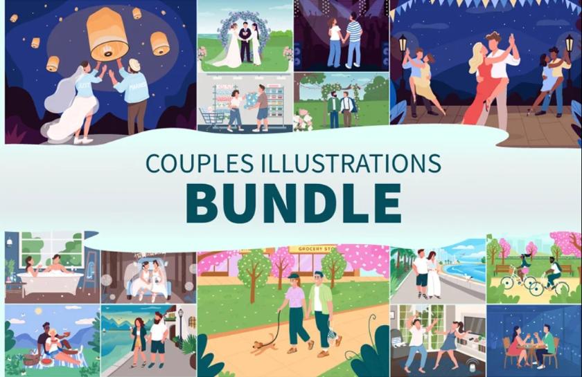 Couple Illustrations Bundle