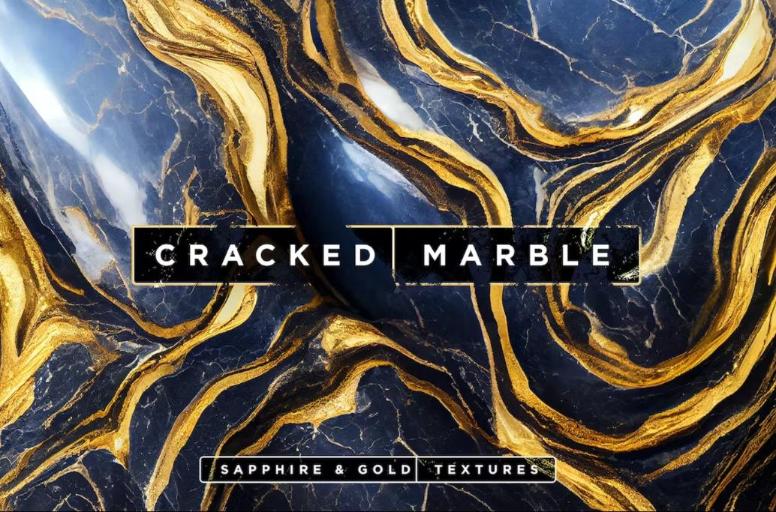 Cracked Marble Textures Set