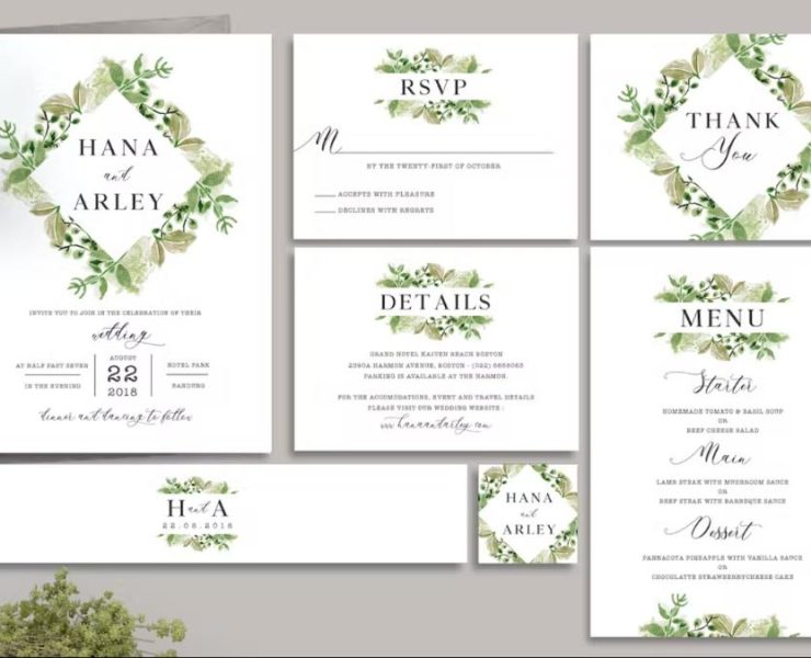 15 FREE Floral Wedding Invitation Card Template