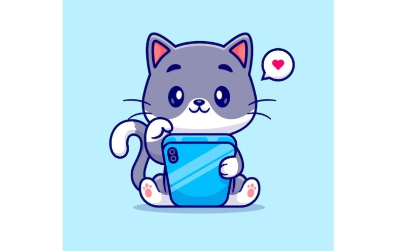 Cute Cat Playing Image