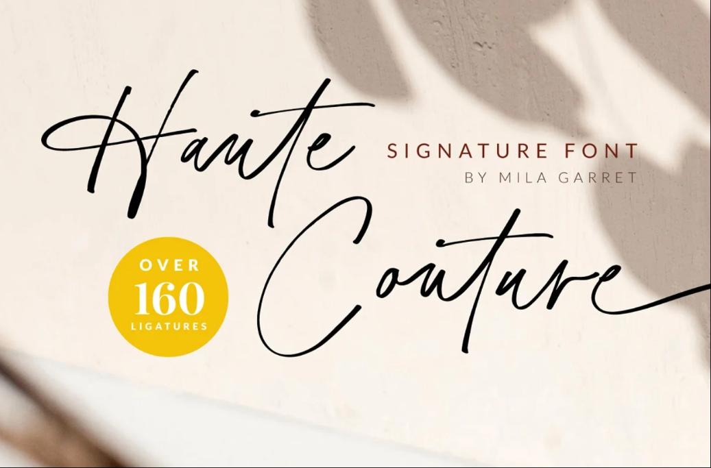 Cute Signature Display Font