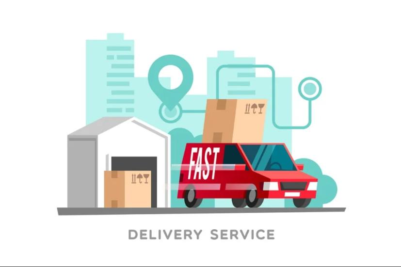 Delivery Truck Vector Illustration