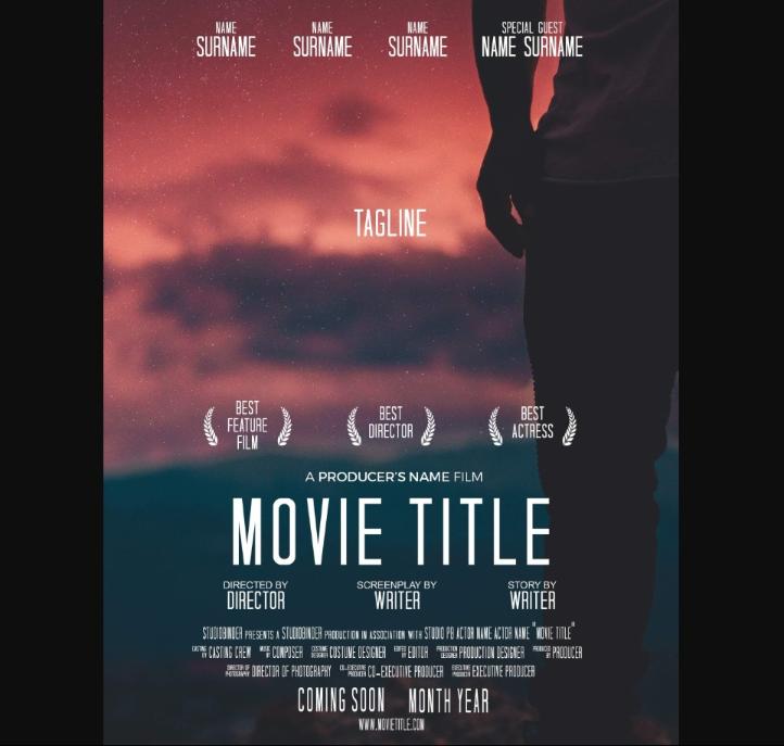 Editable Movie Poster Design