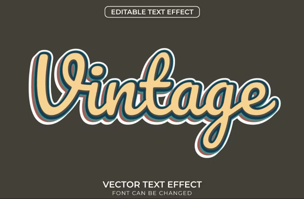 Editable Vector Text Effect