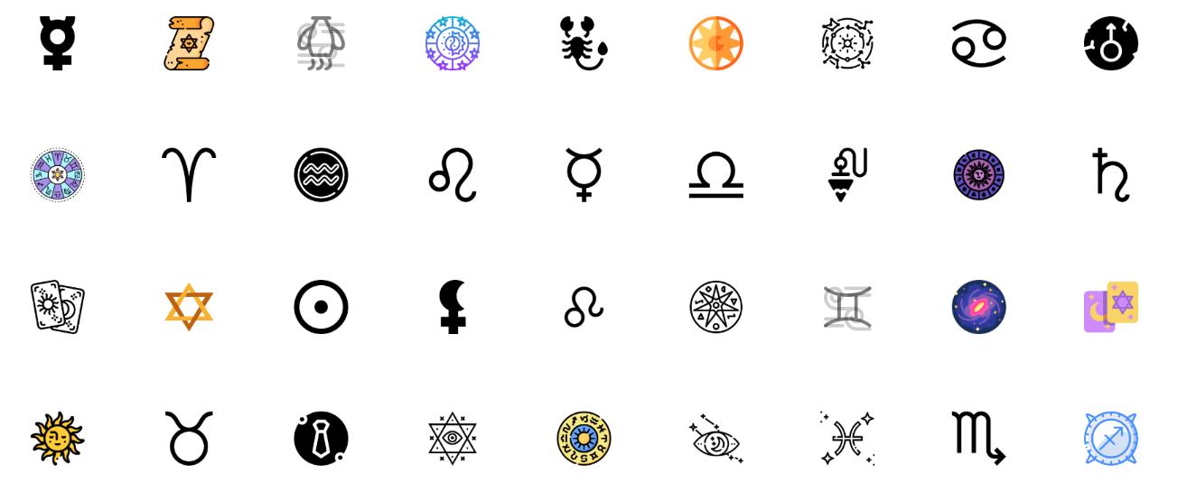 Free Astrology Vector Icons