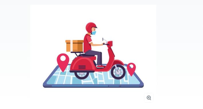 Free Delivery Worker Vector