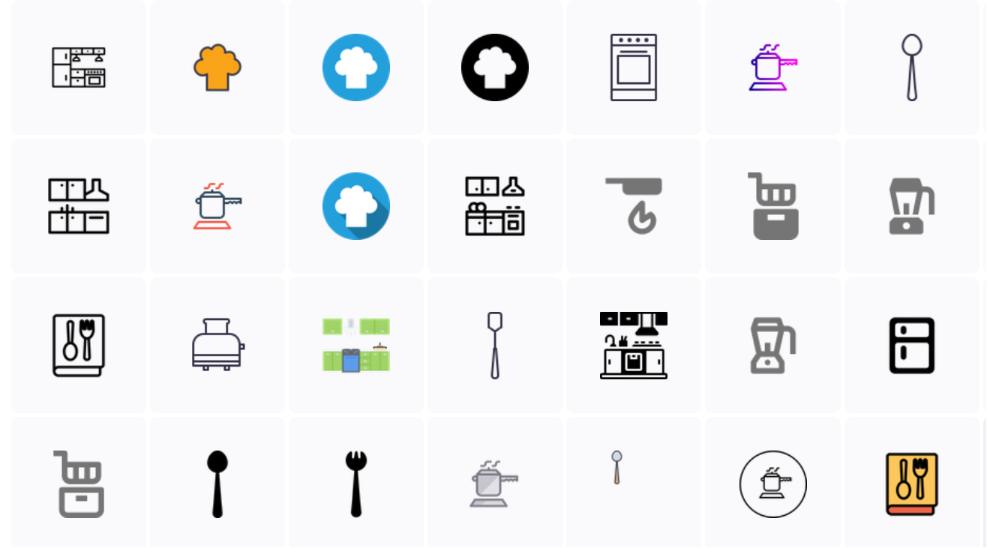 Free Individual Kitchen Icons Download