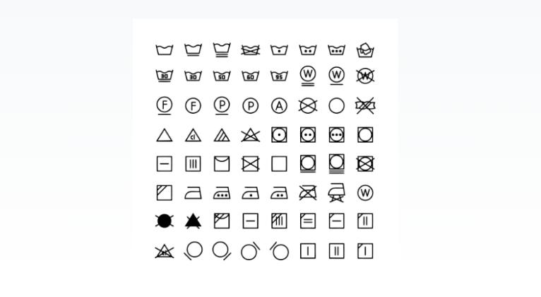 Free Laundry Label Symbols