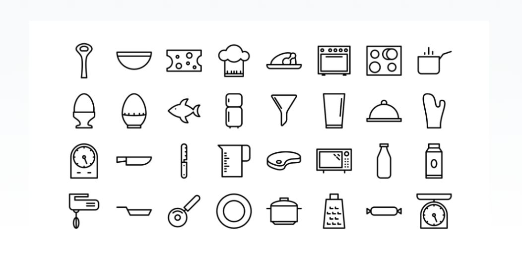 Free Line Kitchen Vectors