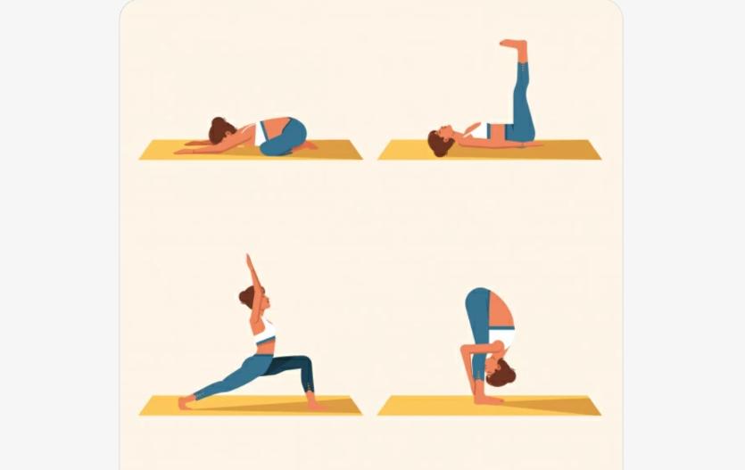 Free Yoga Postures Vectors