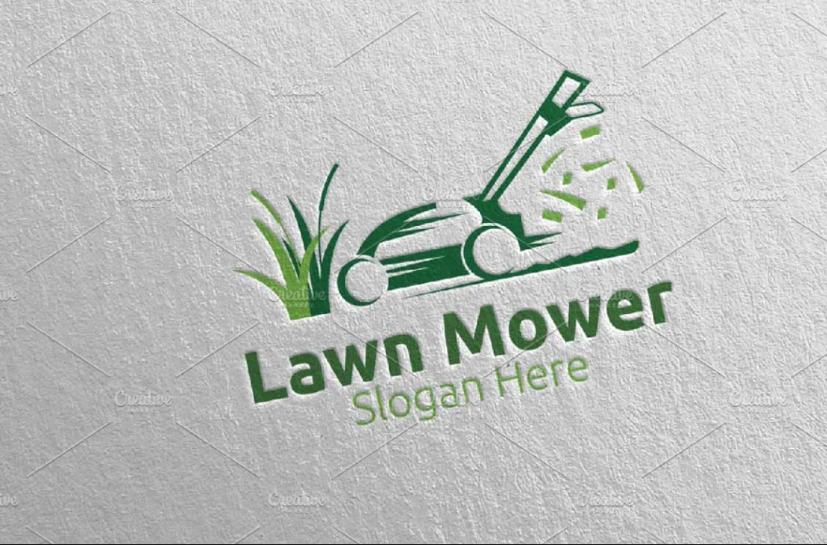 Grass Cutting Logo Design