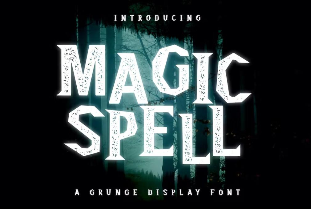 Grunge Magic Spell Display Typeface