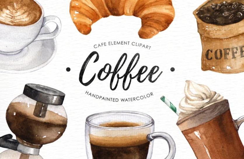 Hand Painted Coffee Illustrations