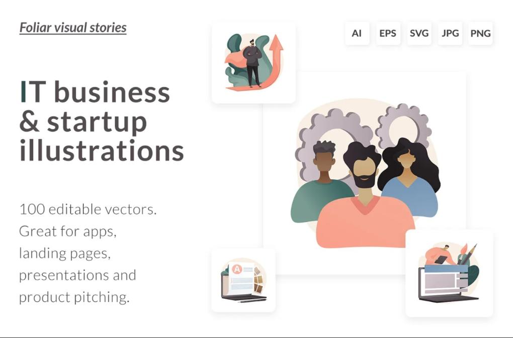 IT Business and Startup Illustrations
