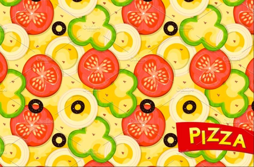 Isolated Pizza Vector Designs