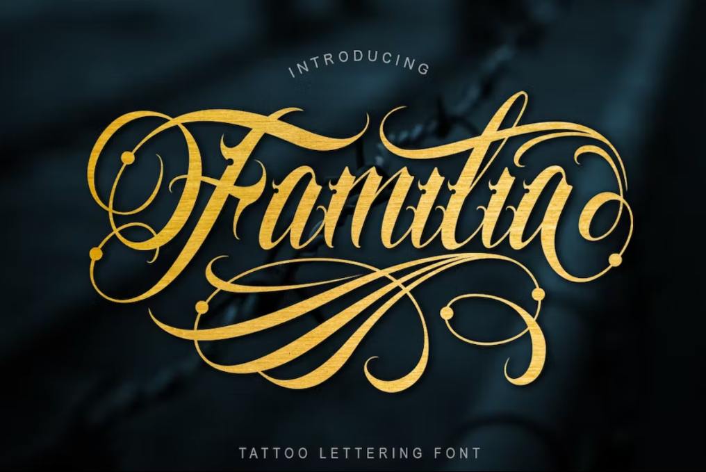Lettering Style Tattoo Fonts