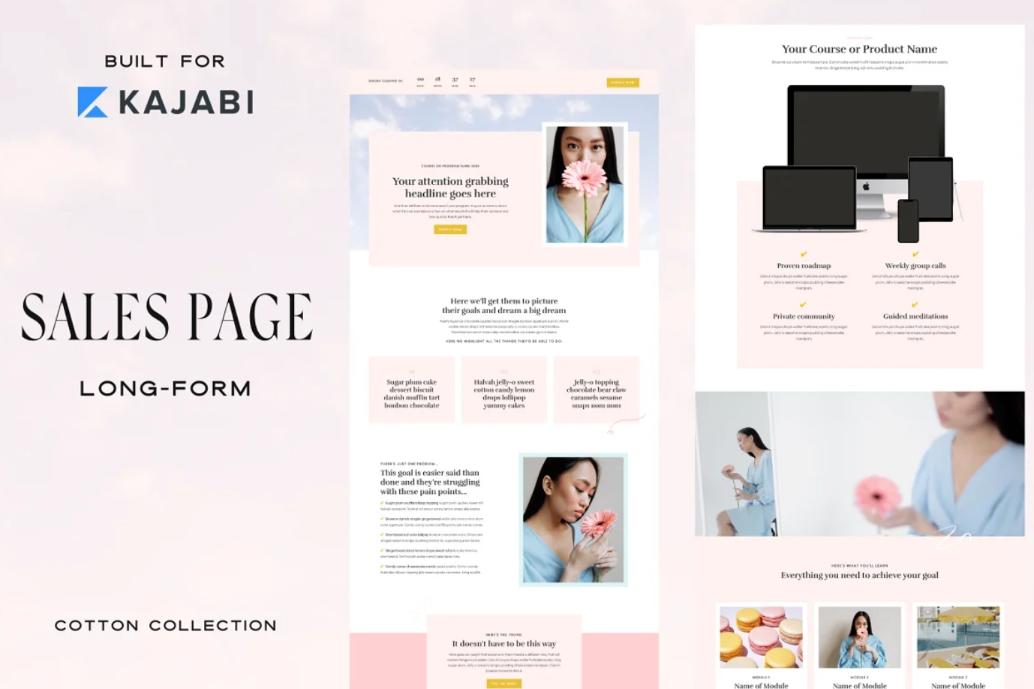 Long Form Sales Page Template