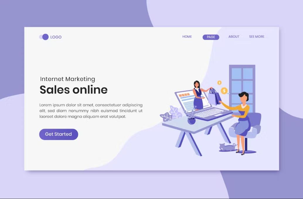 Online Sales Landing Page