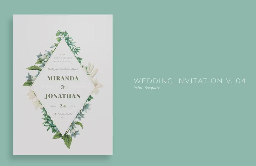 Print Ready Wedding Invitation