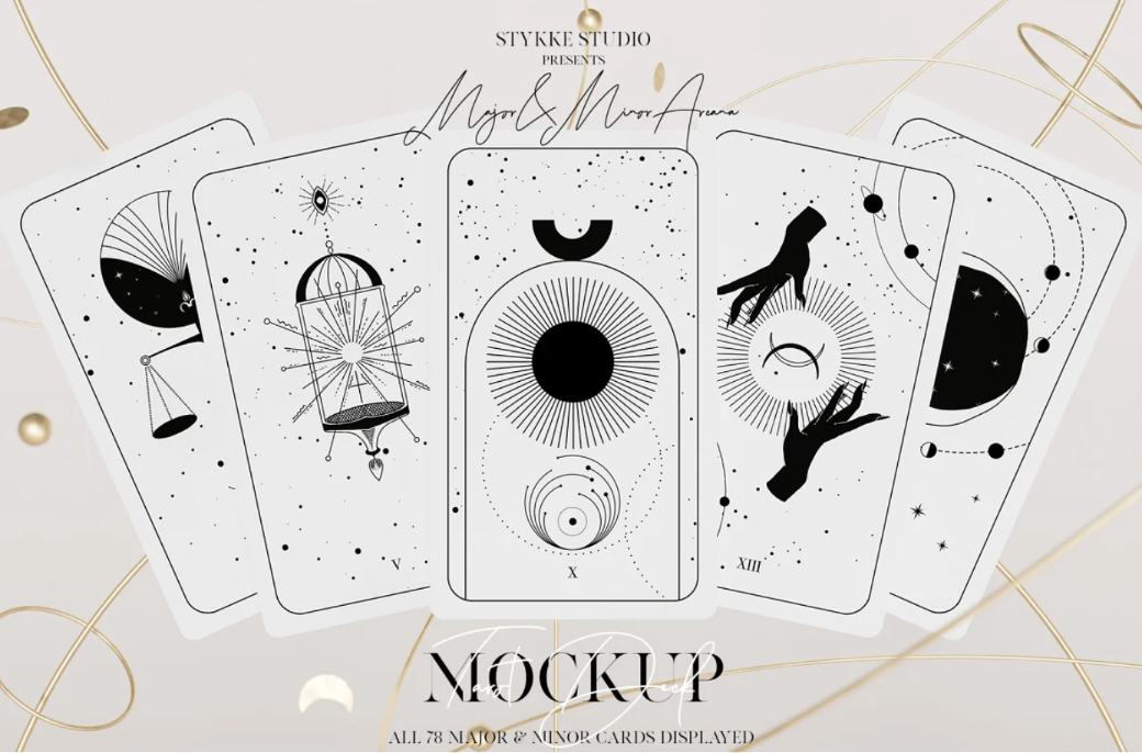 Professional Tarot Card Designs and Mockups