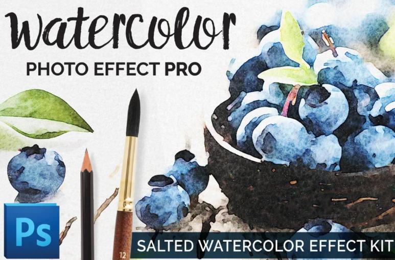 Professional Watercolor Photo Effect