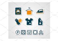 Laundry Services Icons