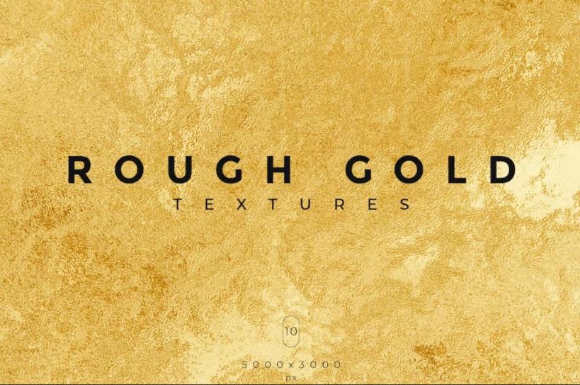 Rough Gold Textures Set