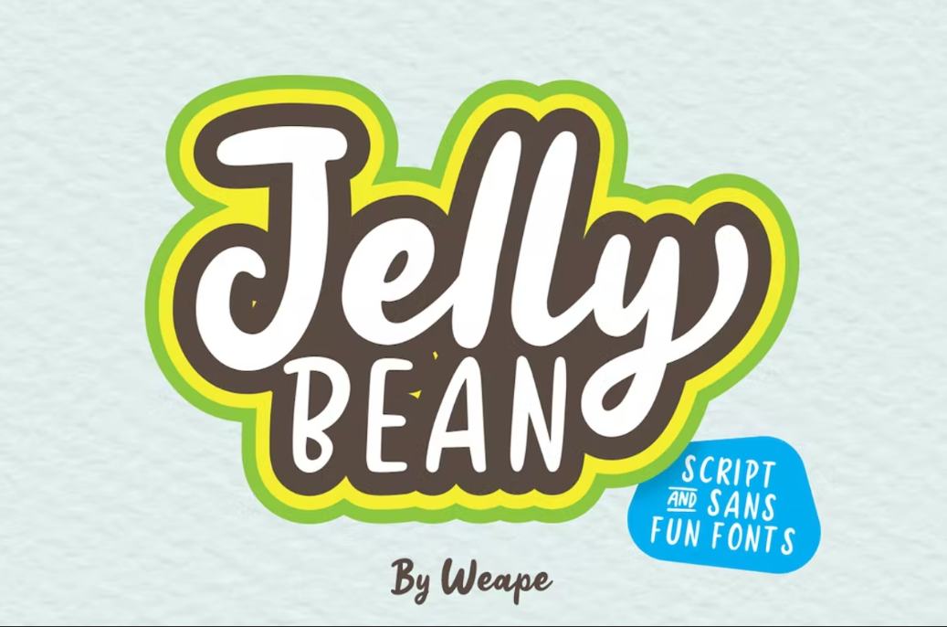 Rounded Jelly Style Font