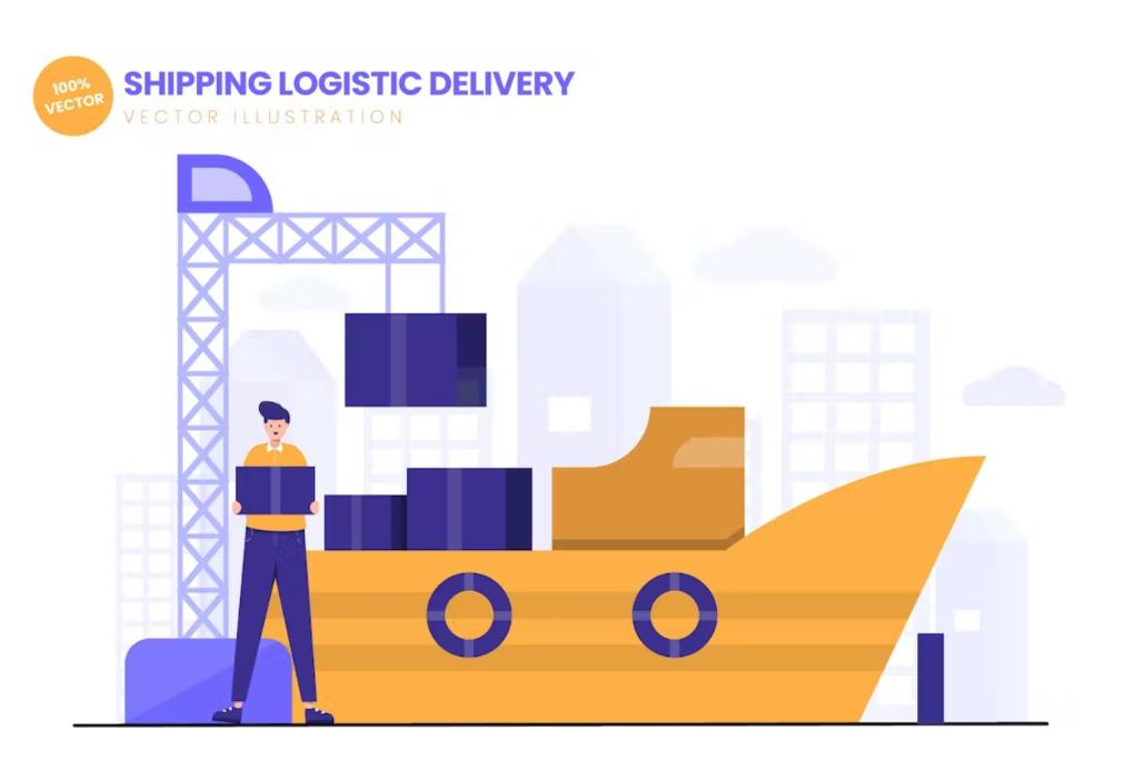 Shipping Delivery Illustration Design