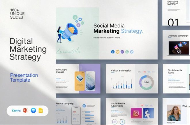 15+ FREE Digital Marketing Presentation Template - Graphic Cloud