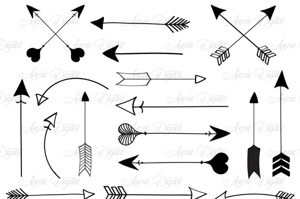 Unique Tribal Arrows Illustrations