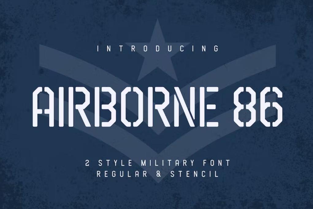 Vintage Airbone Display font