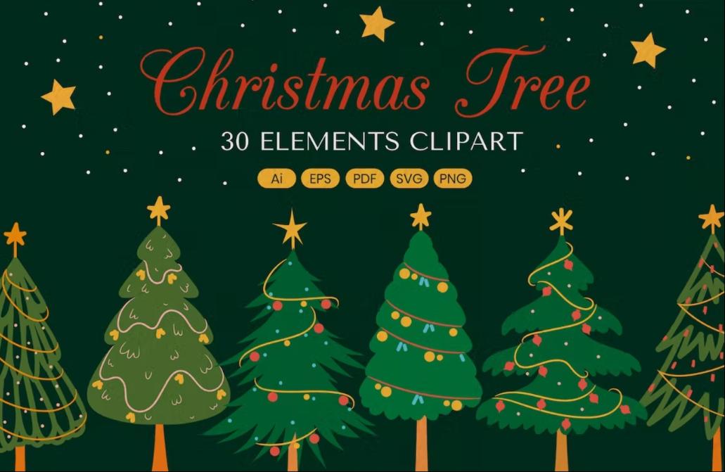 30 Unique Christmas Tree Elements