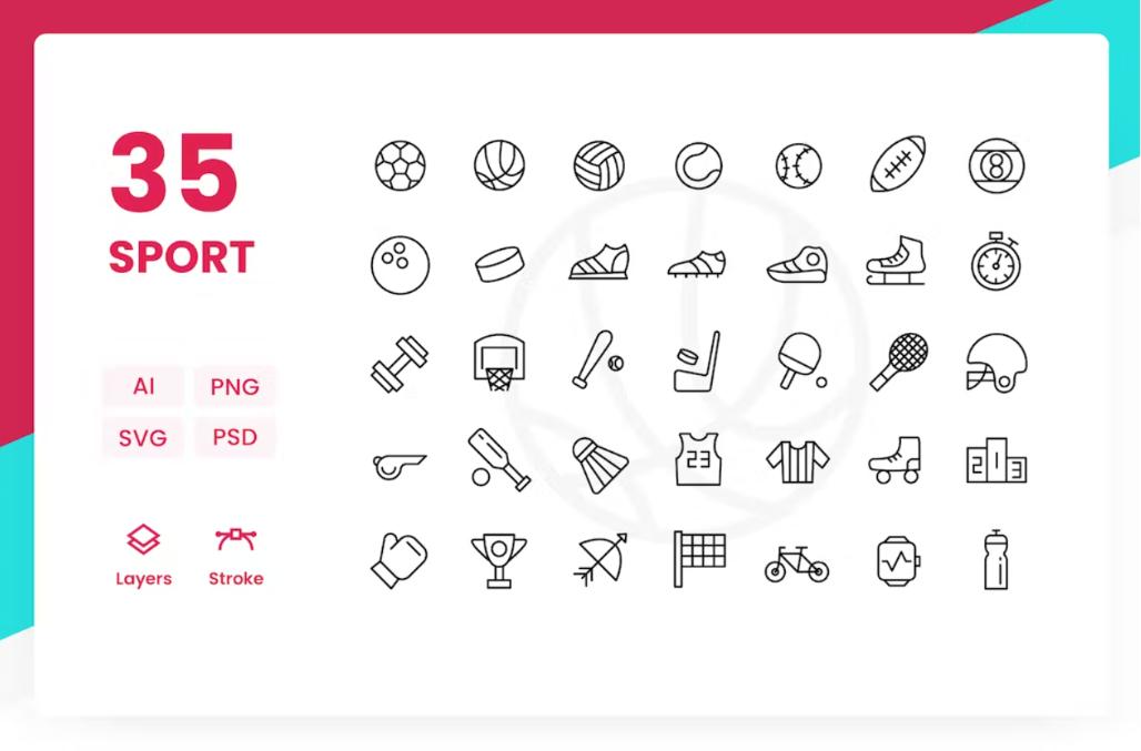 35 Outline Vector Icons