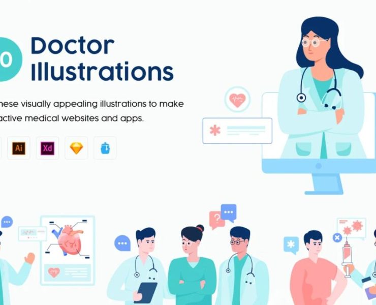 15+ FREE Doctor Illustrations Ai PNG Download