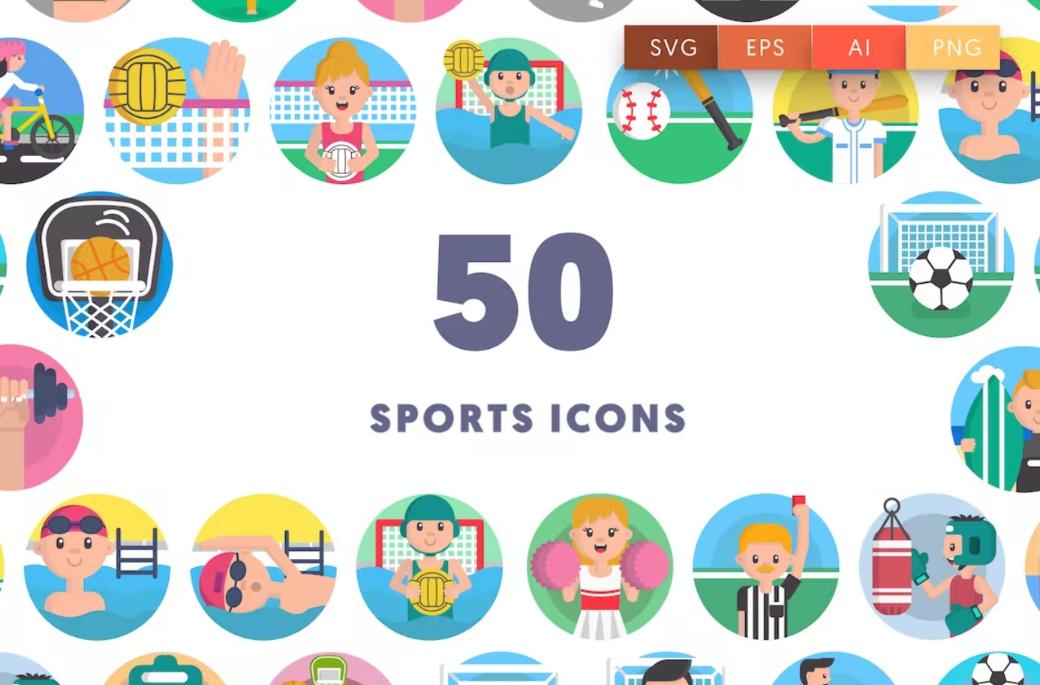 50 Professional Circular Icons Set