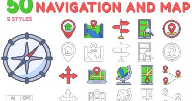 Map Navigation Icons