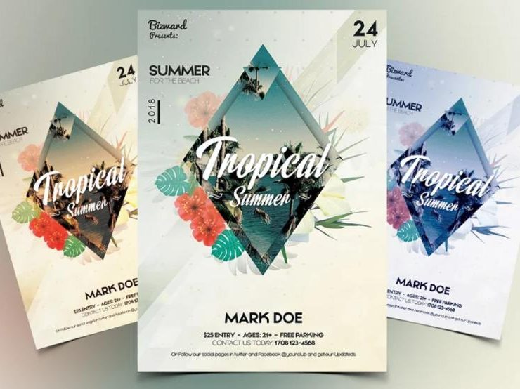 15+ Tropical Party Flyer Template FREE Download