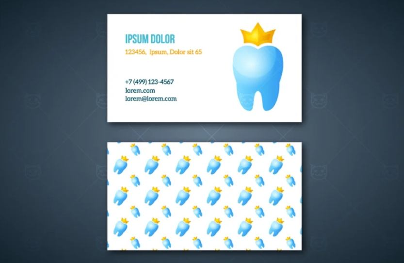 Colorful Dentist Business Card Design